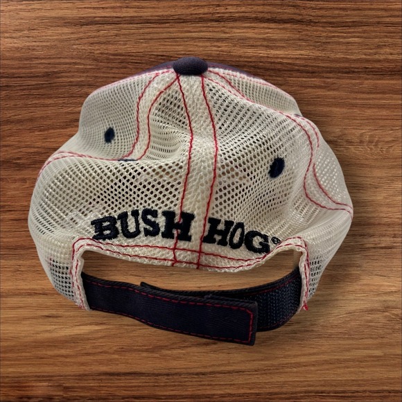 Bush Hog American Flag‎ Hog Trucker Hat Patriotic USA Mesh Back Cap - Picture 4 of 8